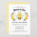 Search for bumble bee baby boy shower invitations Mummy to bee
