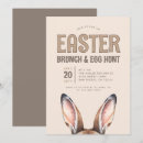 Search for modern easter party invitations Bunny ears