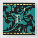 Search for gold and teal clocks Black
