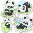 Search for panda illustration stickers Cute