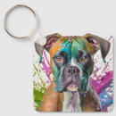Search for boxer dog key rings Puppy