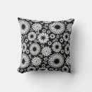 Search for bold floral cushions Black and white