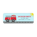 Search for firetruck return address labels Fire engine