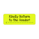 Search for return to sender Rts