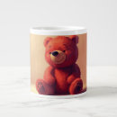Search for cute teddy bear mugs Red