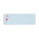 Search for cute flamingo return address labels Illustration