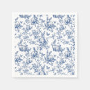 Search for blue toile napkins Elegant