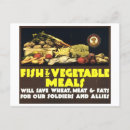 Search for vintage fish postcards Food
