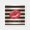 Search for red and black napkins For her