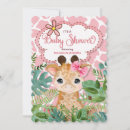 Search for safari baby girl shower invitations Zoo animals