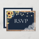 Search for sunflower wedding rsvp cards Rustic