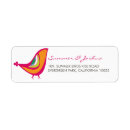 Search for love birds return address labels Whimsical