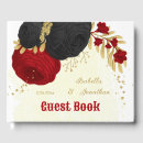 Search for red and black wedding guest books Flowers