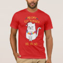 Search for christmas cat tshirts Meowy