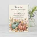 Search for pumpkin party invitations Boy or girl