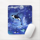 Search for orca killer whale mousepads Blue