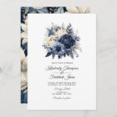 Search for navy blue cream wedding invitations Watercolor