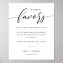 Search for in lieu of favours wedding signs Modern