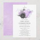 Search for grey first communion invitations Flowers