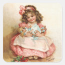 Search for antique doll stickers Girl