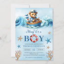 Search for ahoy its a baby boy shower invitations Sea