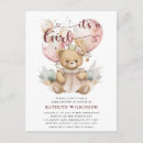 Search for pink teddy bear baby shower invitations Floral