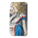 Search for antique leather book iphone cases Alice in wonderland