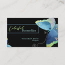 Search for blue butterfly business cards Spa