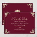 Search for burgundy wedding save the dates Vintage