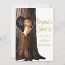 Search for hearts sweet 16 invitations Modern