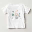 Search for first birthday baby boy tshirts Onederful