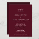Search for maroon wedding invitations Traditional