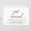 Search for elopement wedding reception invitations Eloped