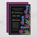 Search for blue thistle invitations Watercolor