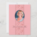 Search for 100th celebration birthday invitations Pink