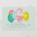 Search for rainbow balloons invitations Trendy