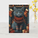 Search for russian christmas cards Russian blue cat