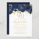 Search for rose gold 90th birthday invitations Modern