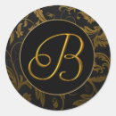 Search for gold b monogram stickers Initial