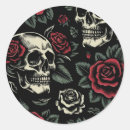 Search for skull and roses stickers Skeleton