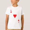 Search for ace of hearts tshirts Red