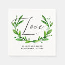 Search for greenery wedding napkins Script