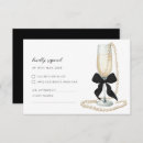 Search for bridal shower rsvp cards Black