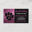 Search for black cat business cards Pet sitting