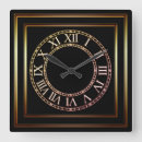 Search for black and copper clocks Modern