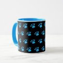 Search for black paw print mugs Cat