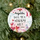 Search for marriage proposal christmas tree decorations Engaged