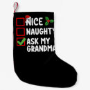 Search for grandma christmas stockings Xmas