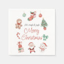 Search for green christmas party napkins Gingerbread man