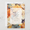Search for orange and cream wedding invitations Botanical